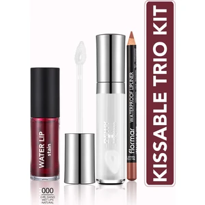 Kissable Trio 3'lü Dudak Makyajı Seti