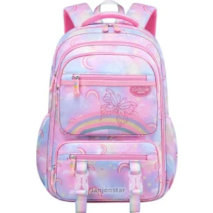 Yeni Ilköğretim Okulu Okul Çantası Hafif Kitap Çantası Büyük Kapasiteli Omuz Çantası 4-6 Sınıf Okul Çantası Büyük Boy (Yurt Dışından)