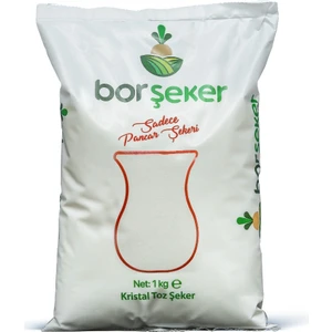 Bor Şeker - Kristal Toz Şeker 1 kg %100 Pancar Şekeri