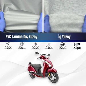 Ultra Shop Tvs Jupiter 125 Su Geçirmez Motosiklet Branda 4 Mevsime Uygun Motor Branda