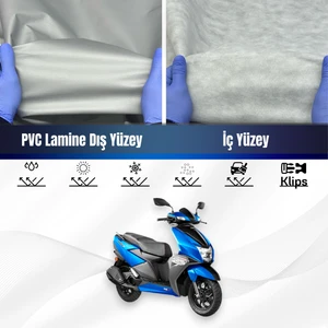 Ultra Shop Tvs Ntorq 125 Su Geçirmez Motosiklet Branda 4 Mevsime Uygun Motor Branda