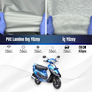 Ultra Shop Tvs Scooty Pep Plus Su Geçirmez Motosiklet Branda 4 Mevsime Uygun Motor Branda