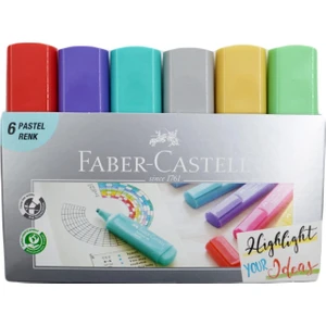 18'li Fosforlu Kalem Seti (6 Metalik+6 Pastel+6 Floresan)
