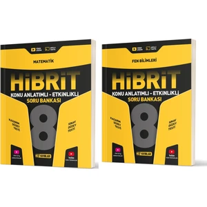 Hız Yayınları LGS 2025 8. Sınıf Matematik - Fen Bilimleri Hibrit Etkinlikli Soru Seti 2 Kitap