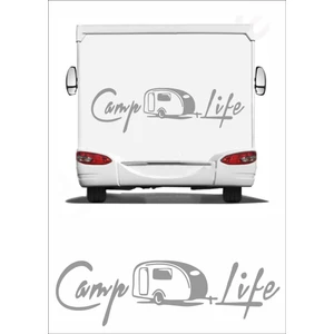 Sticker Usta Camp Life Kamp Hayatı Karavan Sticker  Adventure Karavan Çıkartması Q41