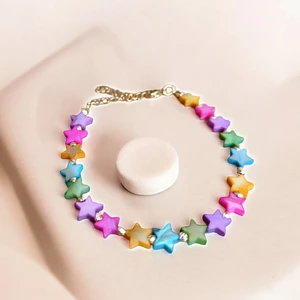 Mga Doğaltaş Renkli Sedef Yıldız Bileklik Dorika Bileklik Komple Çelik Malzeme Kararmaz Renk Atmaz Solmaz Doğal Taş Bileklik