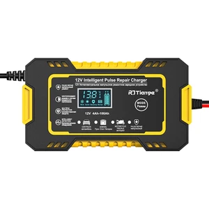 12 V Tam Otomatik Akıllı Şarj Cihazı 6A Yüksek Güç Taşınabilir Araba Motosiklet Şarj Cihazı Ab Tak Şarjı Için (Yurt Dışından)