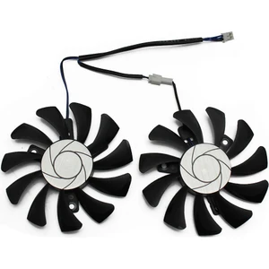 75MM 2pin GTX1050TI Gpu Soğutucu Çıft Fan Geforce Gtx 1050TI GTX-1050-TI-4GT-OC Grafik Kartı Soğutma (Yurt Dışından)
