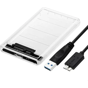 HDX1760 USB 3.0 Sata 2.5" Transparan Şeffaf Hardisk Kutusu