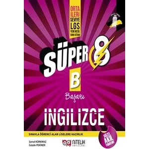 Nitelik Yayınları 8. Sınıf Yeni Nesil Süper İngilizce Soru Kitabı
