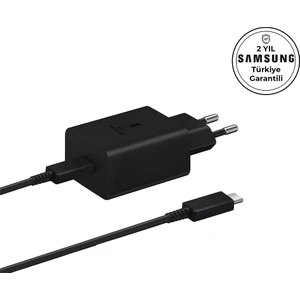 EP-T4510X Type-C Süper Hızlı Şarj Cihazı 45W Siyah Samsung Türkiye Garantili