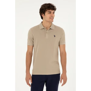 U.S. Polo Assn. Erkek Açık Haki Tişört Basic 50279573-VR183