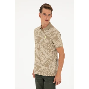 U.S. Polo Assn. Erkek Haki Tişört 50288319-VR027