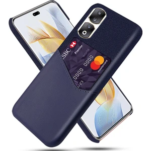 Honor 90 Pro Kart Tutucu Pu Deri Kaplamalı Pc Kılıf Kılıf Doku Koruyucu Telefon Kapağı (Yurt Dışından)