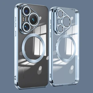 Huawei Pura 70 Galvanik Şeffaf Tpu Cep Telefonu Kapağı (Yurt Dışından)