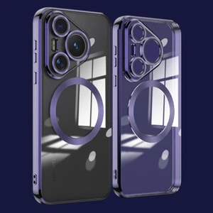Huawei Pura 70 Galvanik Şeffaf Tpu Cep Telefonu Kapağı (Yurt Dışından)