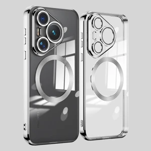 Huawei Pura 70 Galvanik Şeffaf Tpu Cep Telefonu Kapağı (Yurt Dışından)