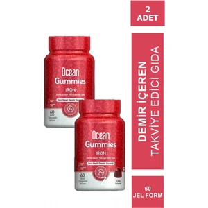 Ocean Gummies Iron 60 Çiğneme Formu x 2 Adet