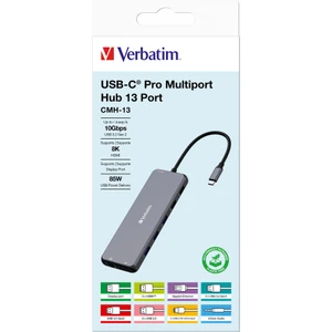 Verbatım 32153 Usb-C Pro 13 Port Çok Bağlantılı Hub Cmh-13