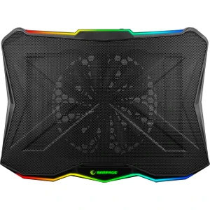 AD-RC8 SHOWY Siyah 180mm Fan 15-17 RGB Işıklı Notebook Soğutucu Stand