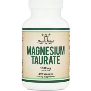 Double Wood Magnesium Taurate 1500MG 210 Capsul  Usa Version