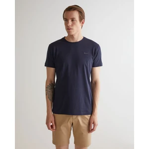 Erkek Lacivert Slim Fit Bisiklet Yaka T-Shirt 2013035.433
