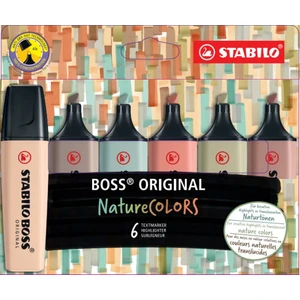 Boss Nature Colors 6 Renk Işaretleme Kalemi 70 6 2 2