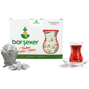 Bor Şeker - Tek Sargılı Küp Şeker 1 kg Pancar Şekeri