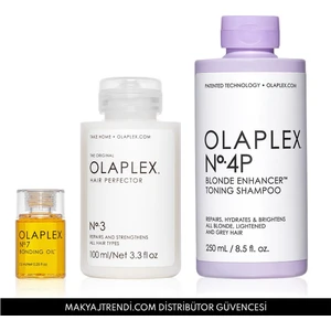 Strong Blondes & Greys Kit - Sarı & Gri Saç Rengini Koruyan & Parlaklaştıran & Bağ Güçlendirici Saç Bakım Seti