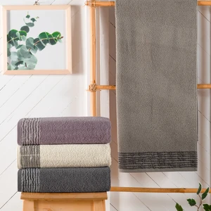 Line Armürlü Havlu 50X90 Cm-Gri