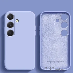 M.TK Moveteck Samsung Galaxy A55 Kılıf Lansman Kamera Korumalı Içi Kadife Yumuşak Renkli Silikon Mat Hisli Süet