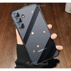 M.tk moveteck Samsung Galaxy A15 Kılıf Tam Kamera Korumalı Metalik Parlak Renkli Kenar Yumuşak Silikon Kapak