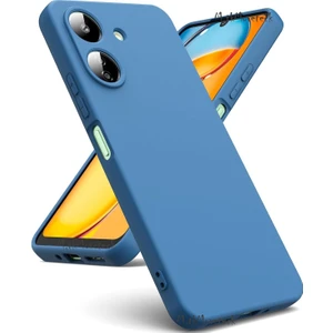 M.TK Moveteck Xiaomi Poco C65 Kılıf Kamera Korumalı Mat Hisli Içi Kadife Süet Yumuşak Lansman Silikon Renkli