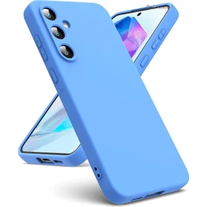 M.TK Moveteck Samsung Galaxy A55 Kılıf Lansman Kamera Korumalı Içi Kadife Yumuşak Renkli Silikon Mat Hisli Süet