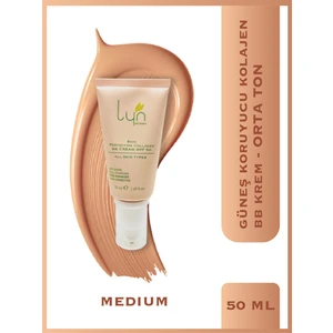 Lyn Skincare Cilt Mükemmelleştirici Kolajen BB Krem SPF 50 Orta Ton 50 ml