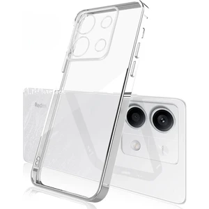 M.tk moveteck Xiaomi Poco M6 Pro Kılıf Tam Kamera Korumalı Metalik Parlak Renkli Kenar Yumuşak Esnek Silikon