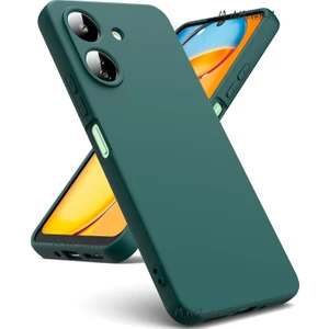 M.TK Moveteck Xiaomi Poco C65 Kılıf Kamera Korumalı Mat Hisli Içi Kadife Süet Yumuşak Lansman Silikon Renkli