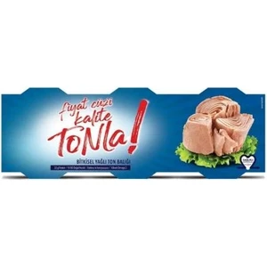 Kalite Tonla Ayçiçek Yağlı Ton Balığı 3x75 gr