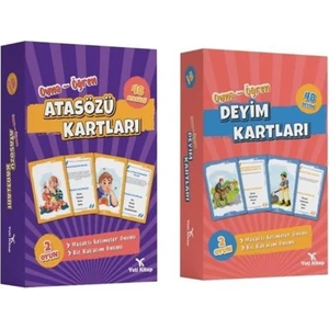 Yeti Kitap Atasözleri ve Deyimler Oyna Öğren Kartları 48 Atasözü - 48 Deyim