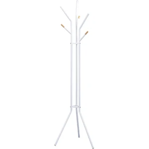 adore mobilya Handy Mate Maximo Çok Kollu Metal Askılık-Beyaz 43X179X43 cm
