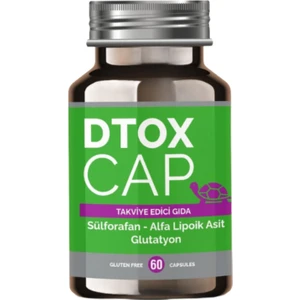 Galen Pharma Dtox Cap 60 Kapsül   (KARACİĞER Detoksu) Glutatyon, Devedikeni ve Enginar İçeren Takviye Edici Gıda