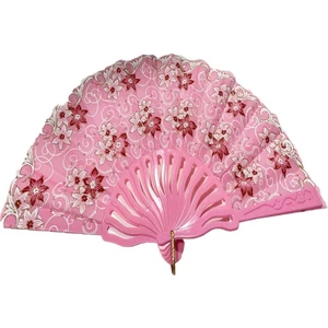 Yelpaze  Şık  Serinletici 877-8 Zarif Pembe Yelpaze