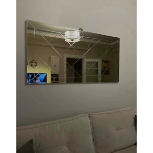 Ant Home Dekoratif Baklava Desenli Bizoteli Salon Aynası Ofis Aynası Konsol Aynası 120CM x 60CM