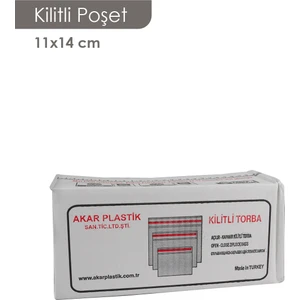 Akar Plastik Akatplastik  11X14KİLİTLİ Poşet (1000 Adet)