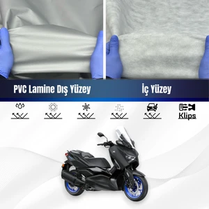 Ultra Shop Yamaha X-Max 250 Iron Max Abs Su Geçirmez Motosiklet Brandası 4 Mevisme Uygun Motor Branda