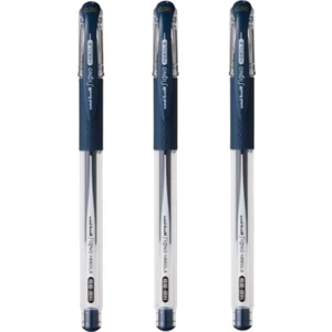 Signo Needle ( 0.38 ) Iğne Uçlu Jel Kalem Mavi Siyah ( Üç Adet )