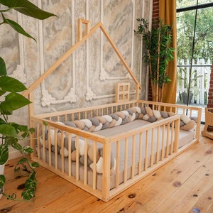 Montessori Ahşap Karyola - Montessori Yatak - Montessori Karyola Opmont-16