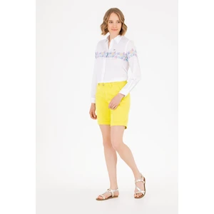 U.S. Polo Assn. Kadın Citron Şort / Bermuda 50263220-VR168