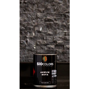 Sio Colors Metal ve Çelik Kapı Boyası 1 Litre Akrilik Boya + 3 Numara Fırça