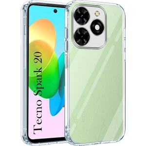 Tecno Spark Go 2024 Şeffaf Kılıf 3D Kamera Korumalı Slim Fit Tasarım Esnek Renskiz Silikon Kapak